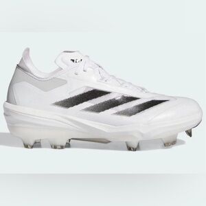 Adidas Adizero Impact TPU White Black Baseball Cleats IF3355 Men's Size 12 NEW